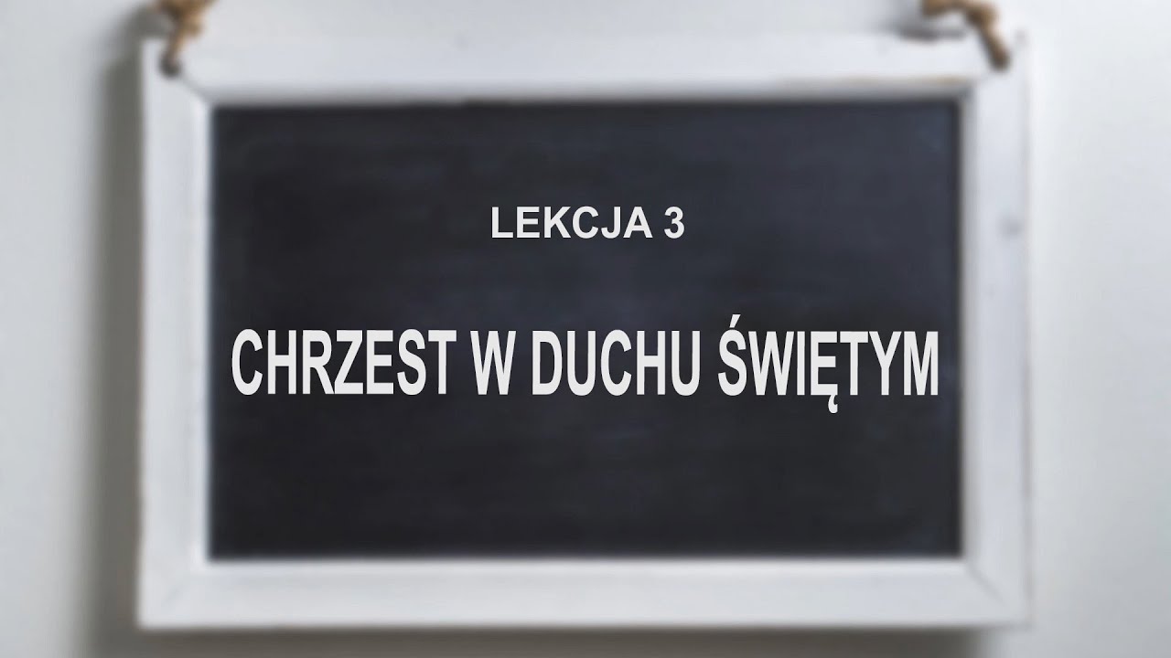 Chrzest w Duchu Świętym - Lekcje Życia Chrześcijańskiego - 3 | Pastor Godwill Ogbolu